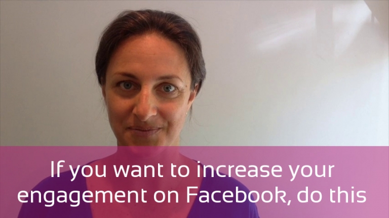 If you want to increase your engagement on facebook, do this