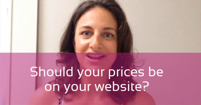 Should Your Prices Be On Your Website