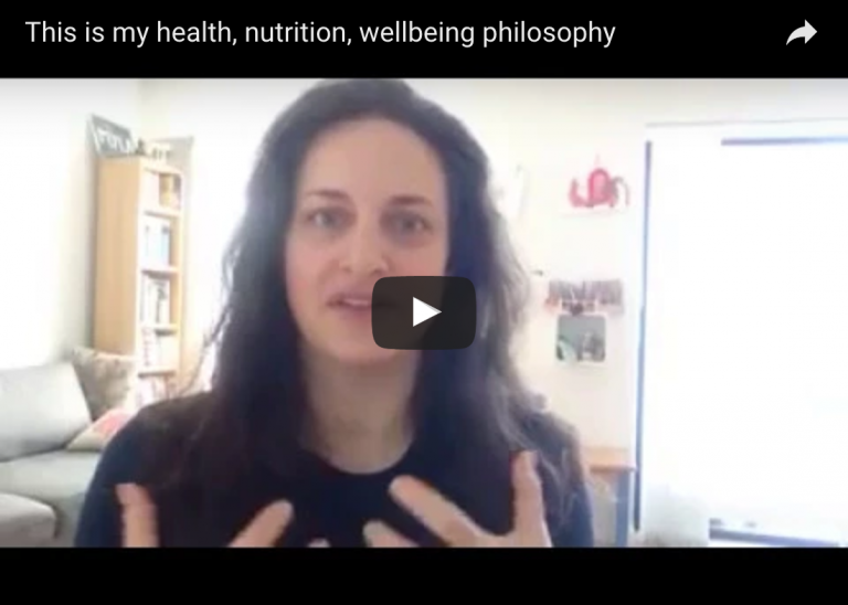 This is my health, nutrition, wellbeing philosophy